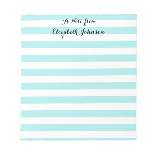 Bloc-note Elégant jardin d'enfants tendance Enseignants Nom (Devant)