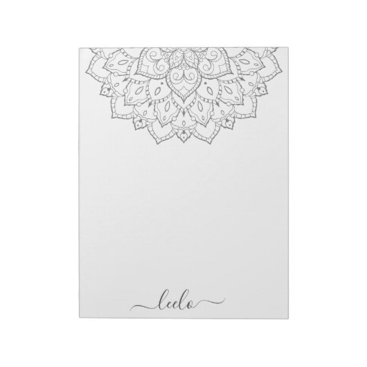 Bloc-note Élégant Mandala Personal Stationery Pad (Tourné)