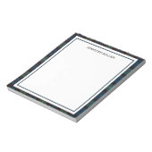 Bloc-note Elegant Minimalist Border Custom Notepad, Professi (Tourné)