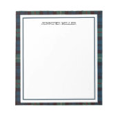 Bloc-note Elegant Minimalist Border Custom Notepad, Professi (Devant)