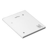 Bloc-note Élégant minimaliste Bulldog (Incliné)