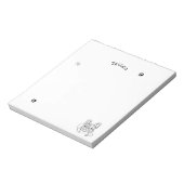Bloc-note Élégant minimaliste Bulldog (Tourné)