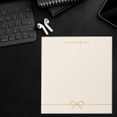 Bloc-note Elegant Modern Minimalist Girly Simple Cute Bow