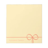 Bloc-note Elegant Modern Minimalist Stylish Bow (Devant)