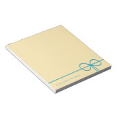 Bloc-note Elegant Modern Minimalist Stylish Girly Bow (Incliné)