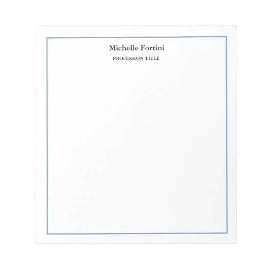 Bloc-note Élégant Moderne Simple Minimaliste (Devant)