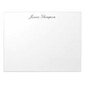 Bloc-note Élégant Moderne Simple Professionnel (Devant)