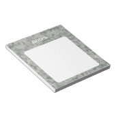 Bloc-note Elégant Motif vert aquarelle (Incliné)