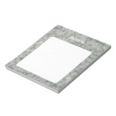 Bloc-note Elégant Motif vert aquarelle (Tourné)