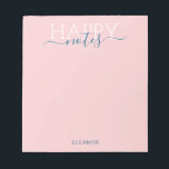 Bloc-note Élégant nom rose pâle<br><div class="desc">Élégant bloc-notes rose pâle</div>