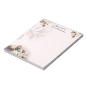 Bloc-note Elegant Pale Pink Floral Custom (Tourné)