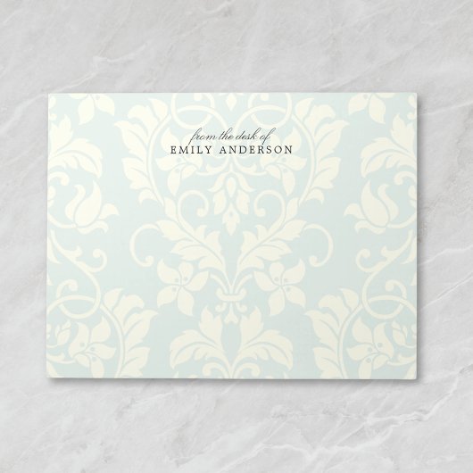 Bloc-note Elégant Pastel Damask Du bureau de