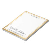 Bloc-note Elegant Personalized | From The Desk Of (Tourné)