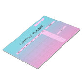 Bloc-note Élégant Pink Blue Blank Planificateur de calendrie (Incliné)