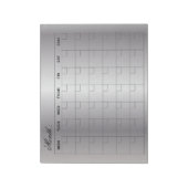 Bloc-note Élégant planificateur de calendrier mensuel Silver (Tourné)