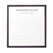 Bloc-note Élégant professionnel lié (Devant)