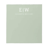 Bloc-note Élégant professionnel simple Monogramme minimalist (Devant)