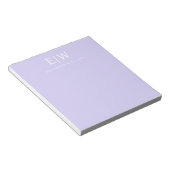 Bloc-note Élégant Professionnel Simple Monogramme Minimalist (Incliné)
