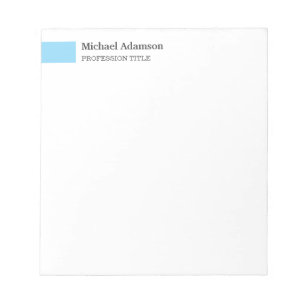Bloc-note Élégant profil minimaliste simple