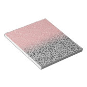 Bloc-note Élégant Rose Gold Parties scintillant Empreinte de (Incliné)