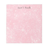 Bloc-note Élégant Rose Simple et Professionnel (Devant)