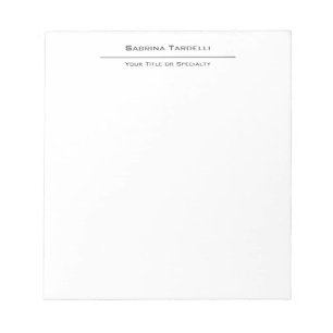 Bloc-note Élégant simple attractif minimaliste