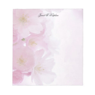 Bloc-note Élégant Simple Classique Floral Professionnel