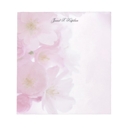 Bloc-note Élégant Simple Classique Floral Professionnel (Devant)