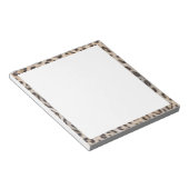 Bloc-note Elégant style léopard papier de fourrure de guépar (Incliné)