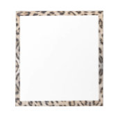 Bloc-note Elégant style léopard papier de fourrure de guépar (Devant)