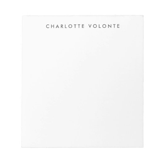 Bloc-note Elegant Stylish Professional Modern (Devant)