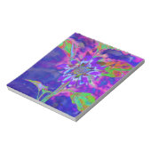 Bloc-note Élégant tournesol à fleurs violettes (Tourné)