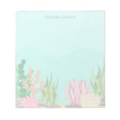 Bloc-note Elegant Tropical Beach Modern Minimalist Cute (Devant)