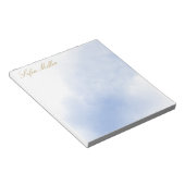 Bloc-note Elégant Turquoise Floral Aquarelle Plage Fleur (Incliné)