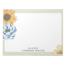Elégante aquarelle Floral Du bureau de