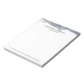 Bloc-note Elégante Aquarelle Gris Profond Professionnel Mini (Tourné)