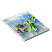 Bloc-note Elégante aquarelle peinture bleuet (Incliné)