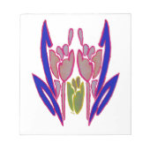 Bloc-note Elégante aquarelle Rose Imprimer (Devant)