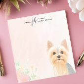 Bloc-note Elégante Aquarelle Yorkie Cute Personnalisée