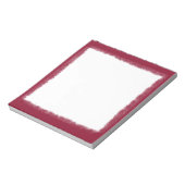 Bloc-note Elégante bordure de couleur rouge (Tourné)