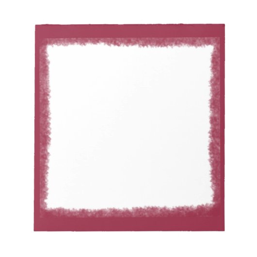 Bloc-note Elégante bordure de couleur rouge (Devant)