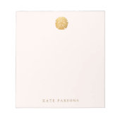 Bloc-note Elégante carte de note Gold San Dollar (Devant)