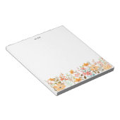 Bloc-note Elégante couleur couleur Fleur sauvage Floral (Incliné)