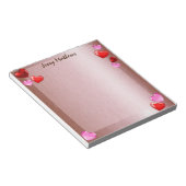 BLOC-NOTE ELÉGANTE COULEUR D'EAU VALENTINE LES COEURS AIMENT (Incliné)