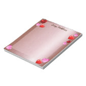 BLOC-NOTE ELÉGANTE COULEUR D'EAU VALENTINE LES COEURS AIMENT (Tourné)