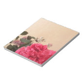 Bloc-note Élégante crème rose florale (Tourné)