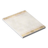 Bloc-note Elégante dentelle florale rose et or (Incliné)