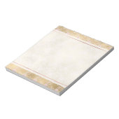 Bloc-note Elégante dentelle florale rose et or (Tourné)