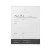 Bloc-note Élégante facture minimaliste professionnelle rose (Tourné)