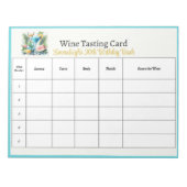 Bloc-note Elégante fête du 30e anniversaire Guess the Wine (Devant)